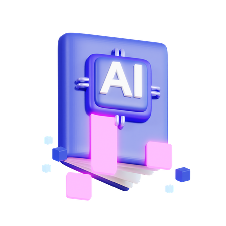 Apprentissage par l'IA  3D Icon