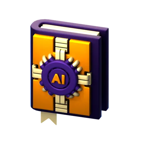 Ai libro  3D Icon