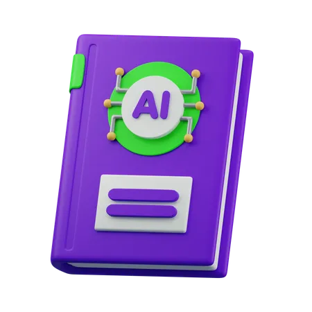 Ai libro  3D Icon