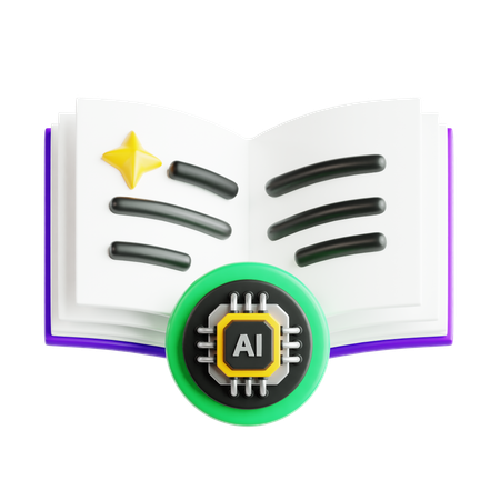 Ai libro  3D Icon