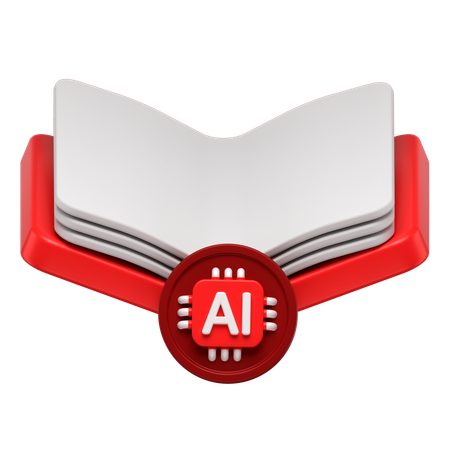 Ai libro  3D Icon