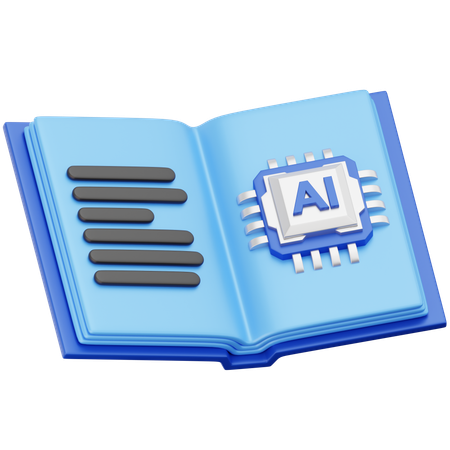 Ai libro  3D Icon