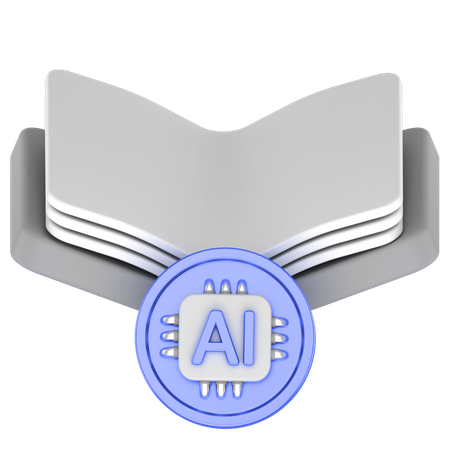 Ai libro  3D Icon
