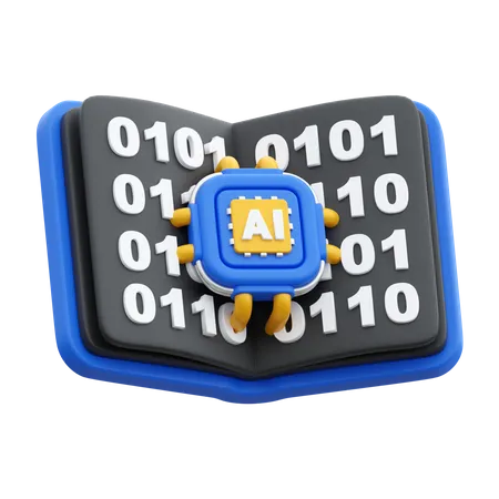 Ai libro  3D Icon