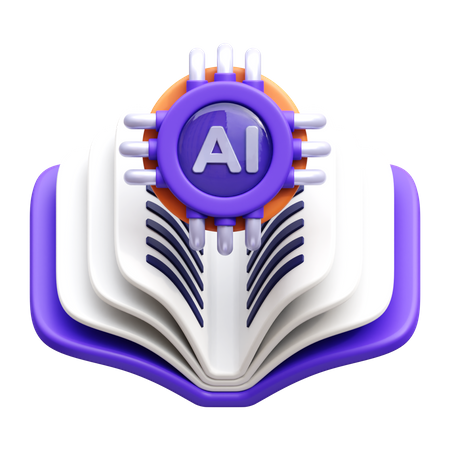 Ai libro  3D Icon