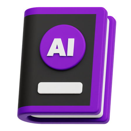 Ai livro  3D Icon