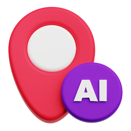 AI 위치  3D Icon