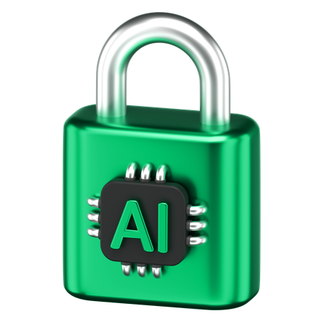 Ai Lock  3D Icon