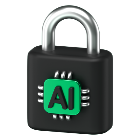 Ai Lock  3D Icon
