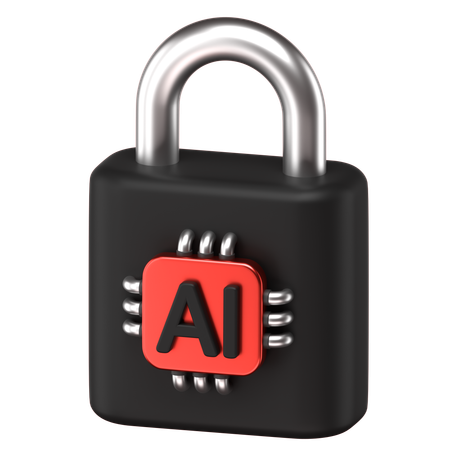 Ai Lock  3D Icon