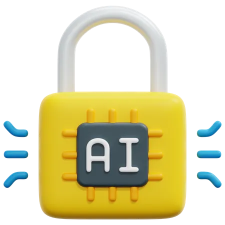 Ai Lock  3D Icon