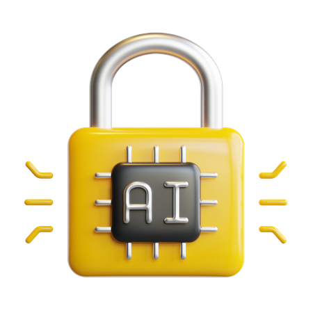 Ai Lock  3D Icon