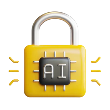 Ai Lock  3D Icon