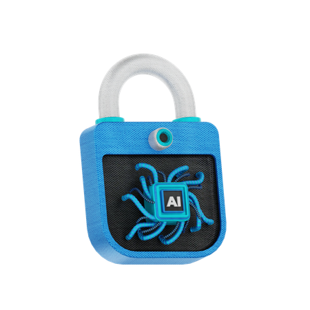 Ai Lock  3D Icon