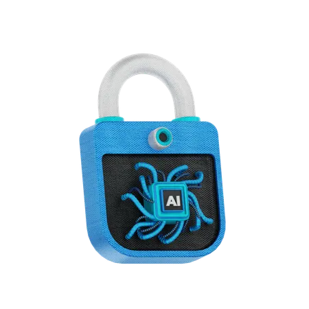 Ai Lock  3D Icon