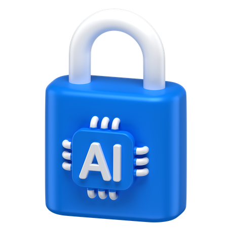 Ai Lock  3D Icon