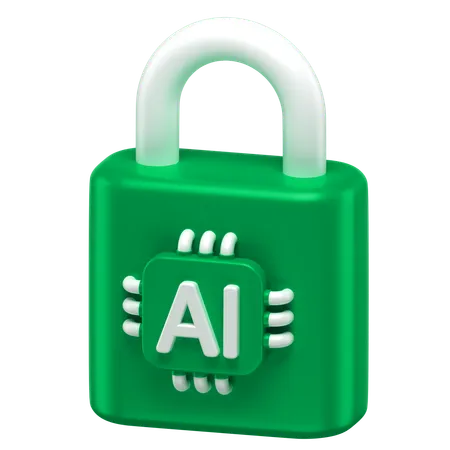 Ai Lock  3D Icon