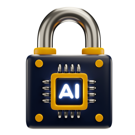 Ai Lock  3D Icon