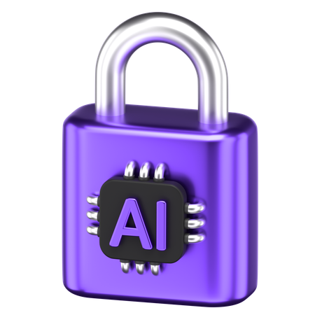 Ai Lock  3D Icon