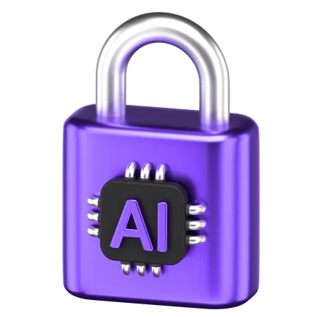 Ai Lock  3D Icon