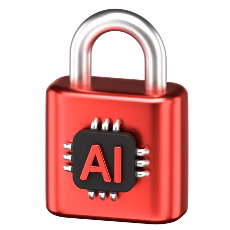 Ai Lock  3D Icon