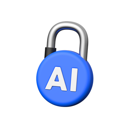 Ai Lock  3D Icon