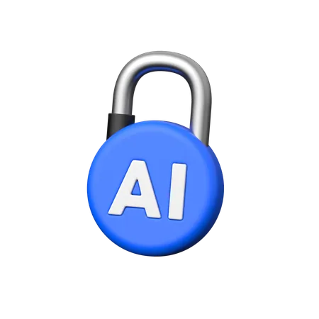 Ai Lock  3D Icon