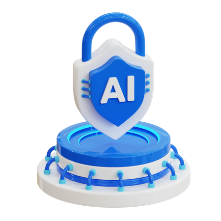 Ai Lock  3D Icon