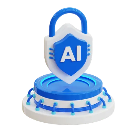 Ai Lock  3D Icon