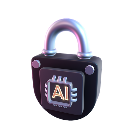 Ai Lock  3D Icon