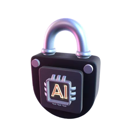 Ai Lock  3D Icon