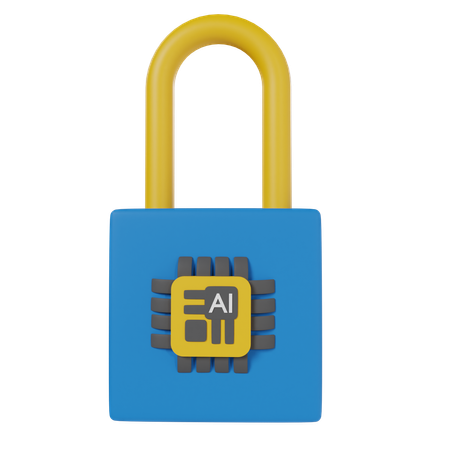 Ai Lock  3D Icon