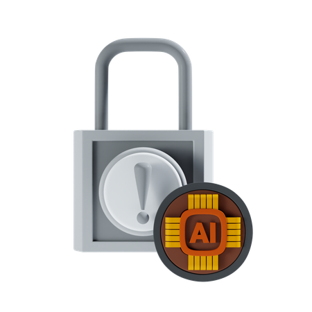 Ai Lock  3D Icon