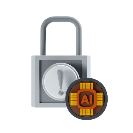 Ai Lock  3D Icon