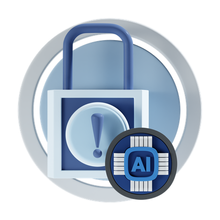 Ai Lock  3D Icon