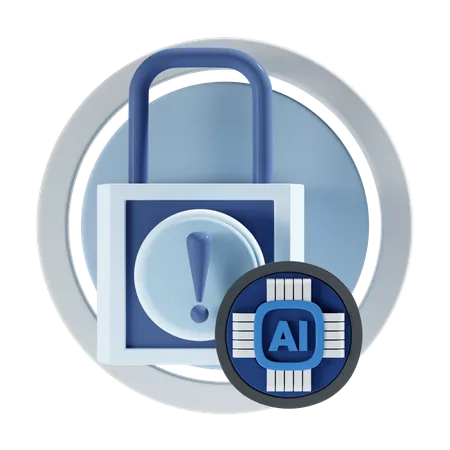 Ai Lock  3D Icon