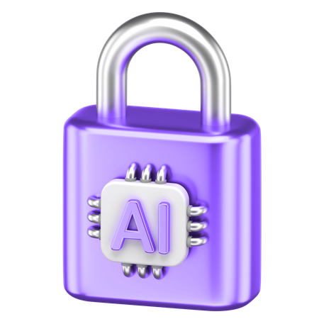 Ai Lock  3D Icon