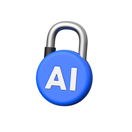 Ai Lock  3D Icon