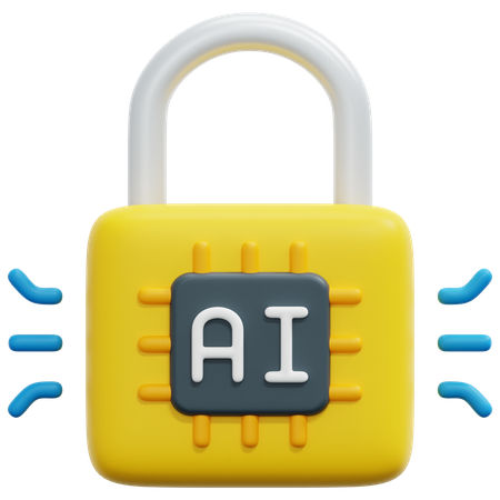 Ai Lock  3D Icon