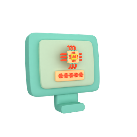 Ai Login  3D Icon