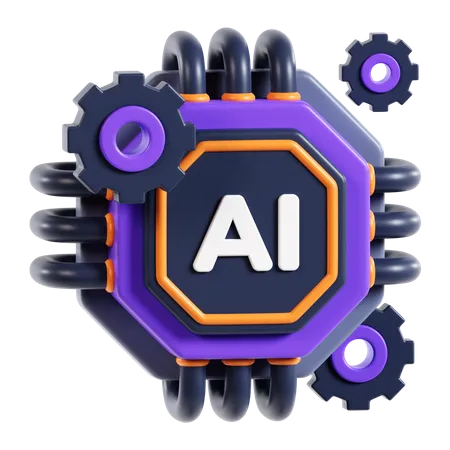 Ai Machine  3D Icon