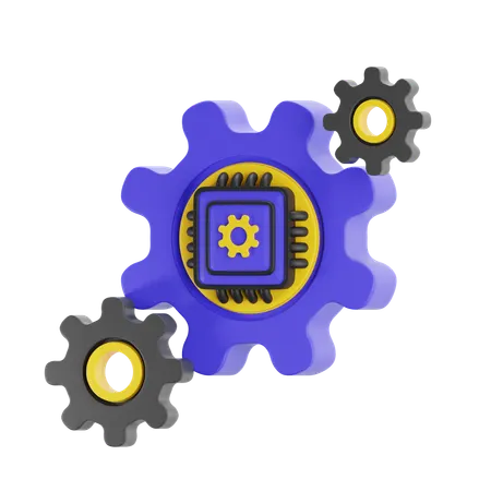 Ai Machine  3D Icon