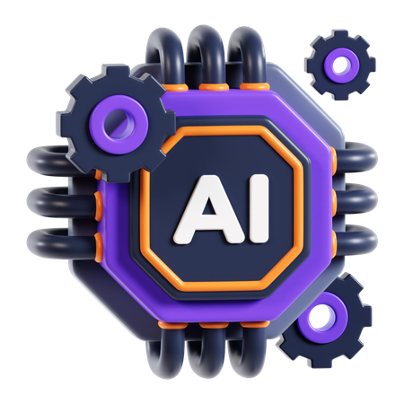Ai Machine  3D Icon