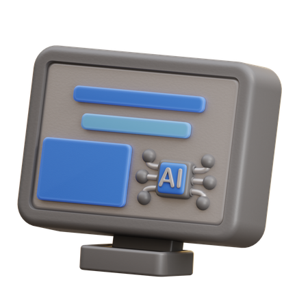 Ai Machine Learning  3D Icon