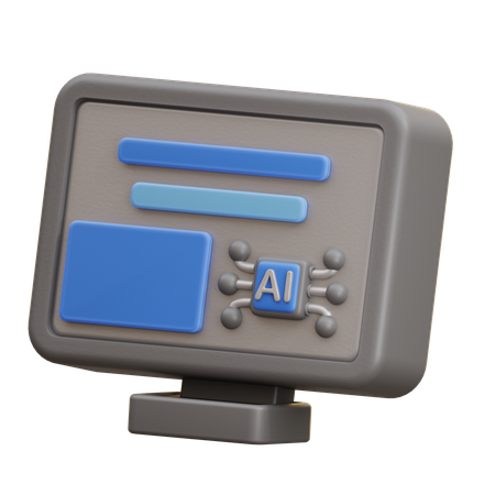 Ai Machine Learning  3D Icon