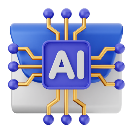 Ai mail message  3D Icon