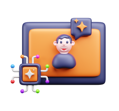 Ai Man  3D Icon