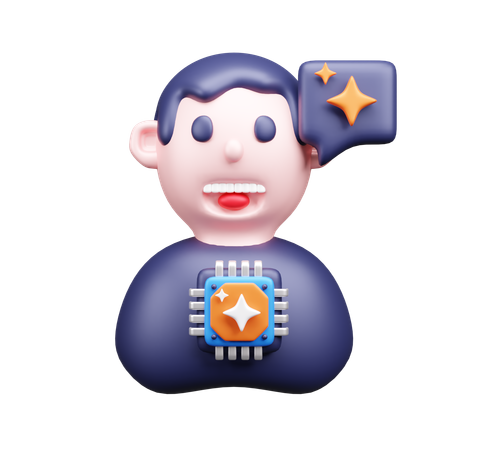 Ai Man  3D Icon