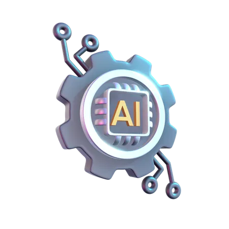 AI管理  3D Icon