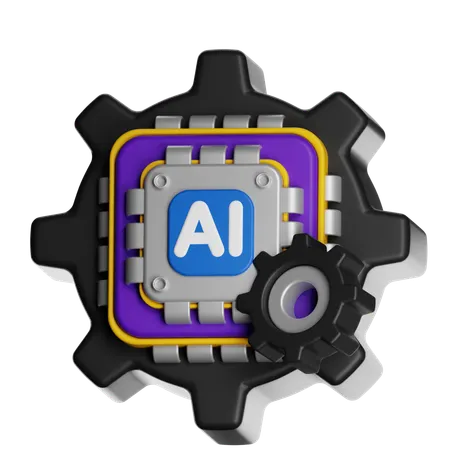 AI MANAGEMENT  3D Icon